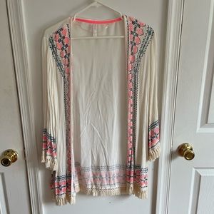 Boho fringe cardigan